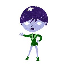 Cartoon Vampire Girl N137