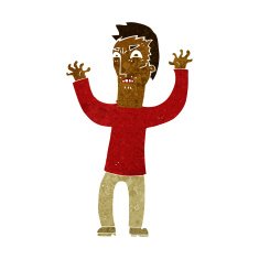 cartoon angry man N67