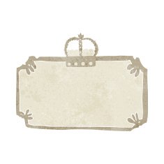 cartoon old frame banner N6