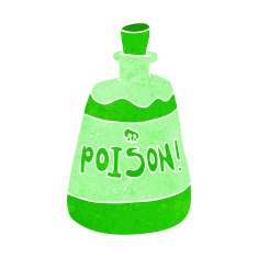 cartoon bottle of poison N5
