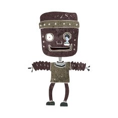 Cartoon Robot N196