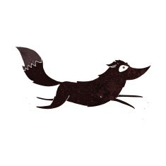 Cartoon Wolf Running N6
