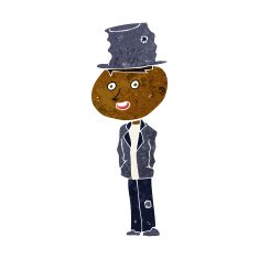cartoon funny hobo man N5