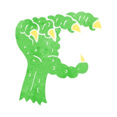 cartoon monster claw N2
