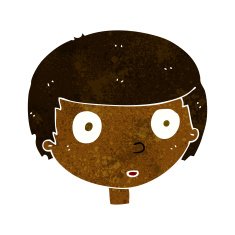 cartoon curious boy N25