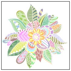 Abstract flower in the style of Doodle N5