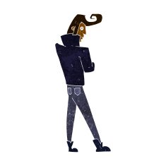 cartoon cool guy N10