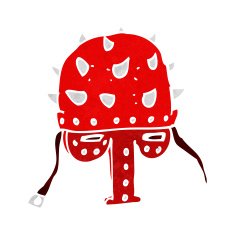 cartoon spiked helmet N6