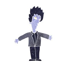 cartoon vampire man N65