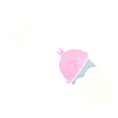 cartoon baby milk bottle N6