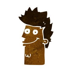 cartoon happy man face N9