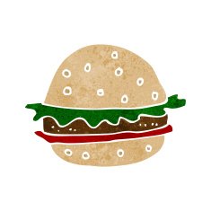 Cartoon Hamburger N10