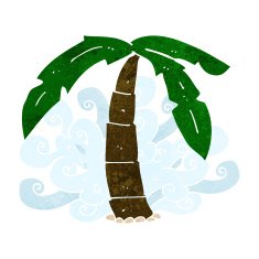 cartoon palm tree symbol N2