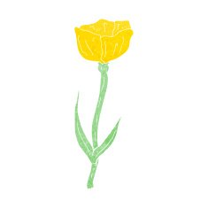cartoon flower N288