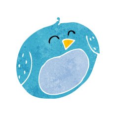 Cartoon Bird N240