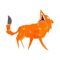 cartoon snapping fox N2