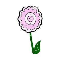 cartoon flower N289