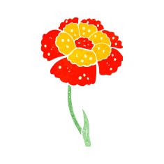 cartoon flower N290