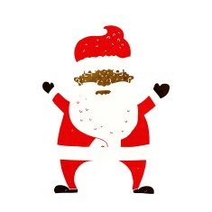 cartoon stressed out santa N6