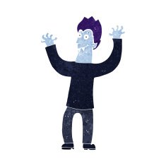 cartoon halloween vampire N10