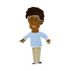 cartoon surprised man N94