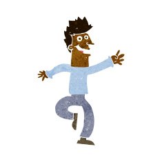 cartoon happy man N292
