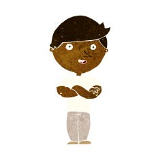cartoon happy man N294