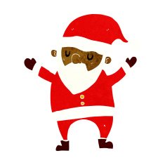 cartoon dancing santa N7
