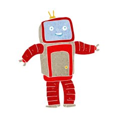 Cartoon Robot N198