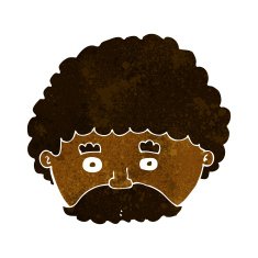 Cartoon Man With Mustache N67