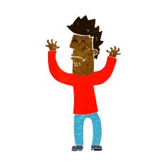cartoon stressed man N45