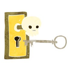 cartoon spooky door knob N5