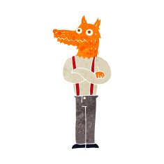 cartoon funny fox N2