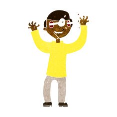 cartoon man with eyes popping out of head N6
