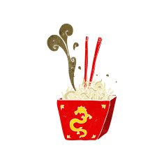 cartoon noodles in box N6