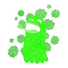 cartoon funny ghost N15