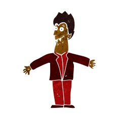 cartoon vampire man N66