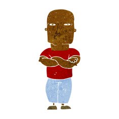 Cartoon Tough Guy N7