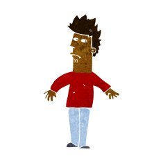 cartoon worried man N62