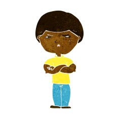 cartoon grumpy man N13