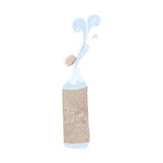 Cartoon Juice Bottle N15