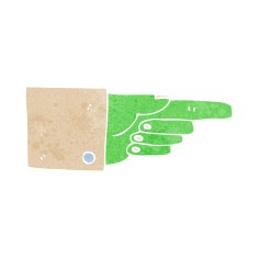 cartoon pointing zombie hand N9