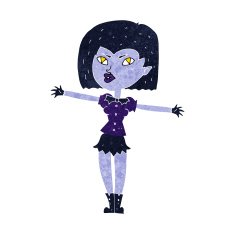 Cartoon Vampire Girl N146
