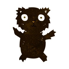 cartoon black bear N27