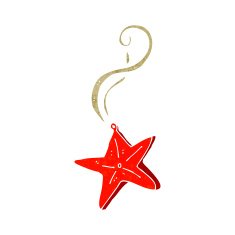 cartoon magic star necklace N6