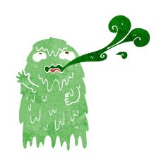 gross cartoon ghost N13