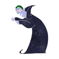 cartoon spooky vampire N37