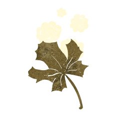 cartoon old leaf N2