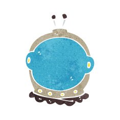 cartoon astronaut helmet N22