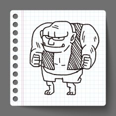 giant ogre doodle N25